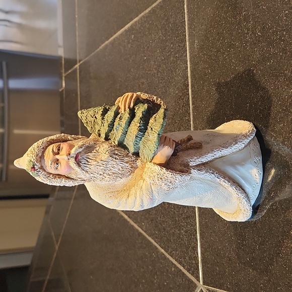Vintage St Nick Christmas Tree Folk Art Figurine - Picture 1 of 11